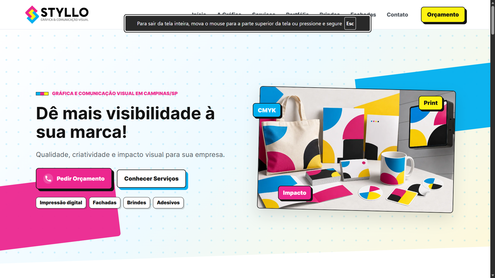 Gráfica Styllo — desktop